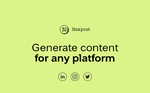 nexpost  from Chrome web store to be run with OffiDocs Chromium online