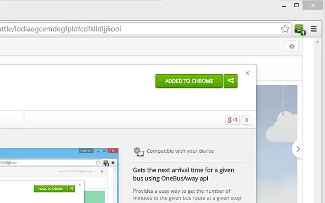 Next Bus Away Seattle  from Chrome web store to be run with OffiDocs Chromium online