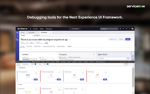 Next Experience Developer Tools  from Chrome web store to be run with OffiDocs Chromium online