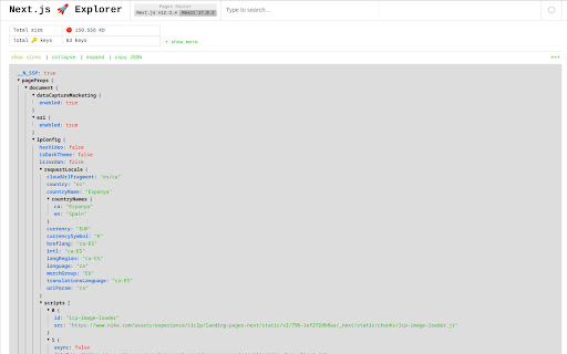 Next.js Explorer NextJS App  Pages Router  from Chrome web store to be run with OffiDocs Chromium online