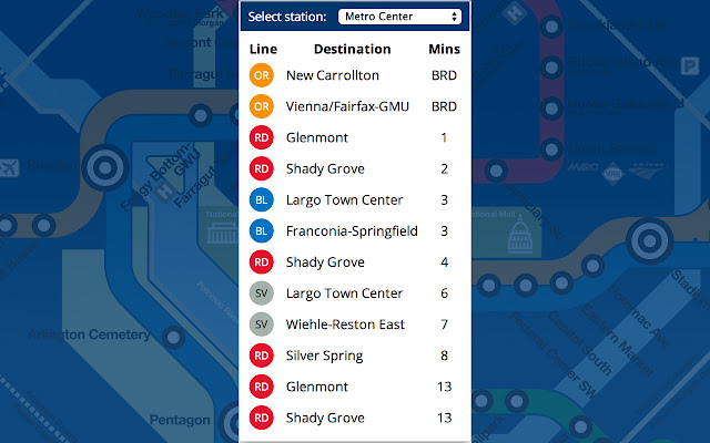 NextMetro DC  from Chrome web store to be run with OffiDocs Chromium online