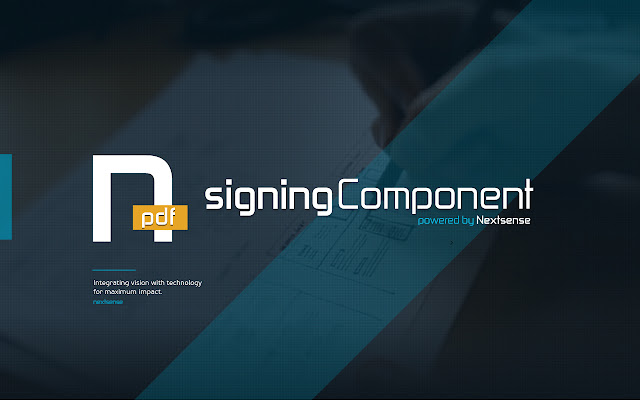 Nextsense PDF Signing Component ຈາກຮ້ານເວັບ Chrome ທີ່ຈະດໍາເນີນການກັບ OffiDocs Chromium ອອນໄລນ໌