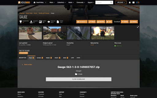 NexusMods No Premium  from Chrome web store to be run with OffiDocs Chromium online