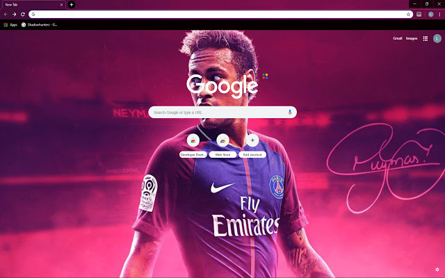 OffiDocs Chromium ile çevrimiçi olarak çalıştırılacak Chrome web mağazasından Neymar Jr. Teması