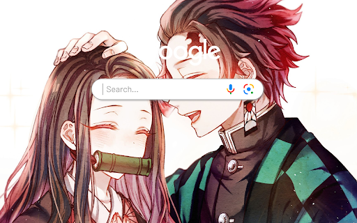 Nezuko Kamado Tanjirou Kamado Kimetsu no Yaiba Anime Theme  from Chrome web store to be run with OffiDocs Chromium online