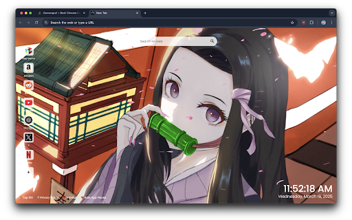 Nezukos Gaze Live Wallpaper  from Chrome web store to be run with OffiDocs Chromium online
