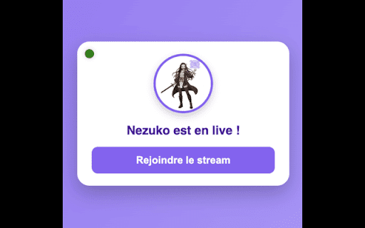 Nezuko Twitch Stream Extension  from Chrome web store to be run with OffiDocs Chromium online