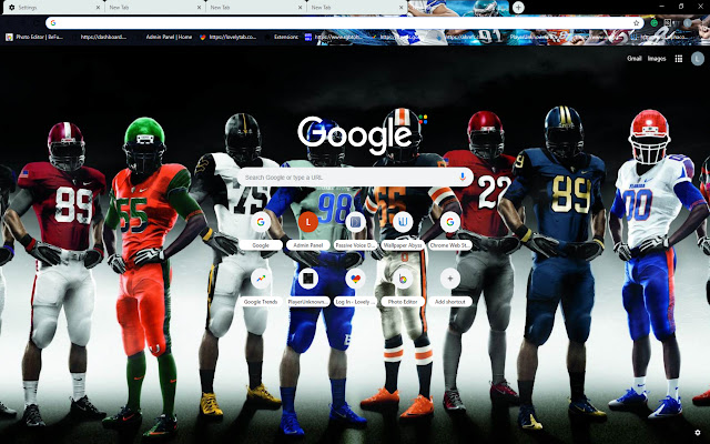 NFL Football Theme  from Chrome web store to be run with OffiDocs Chromium online