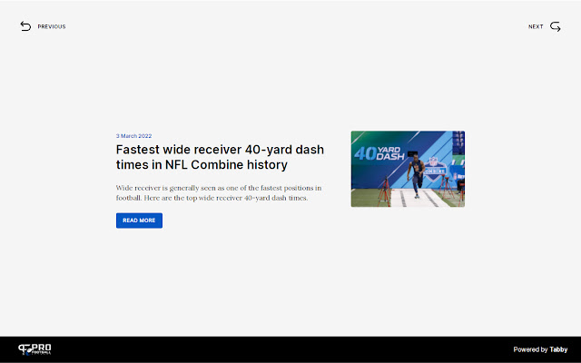 Les nouvelles et les rumeurs de la NFL de Pro Football Network de la boutique en ligne Chrome seront exécutées avec OffiDocs Chromium en ligne