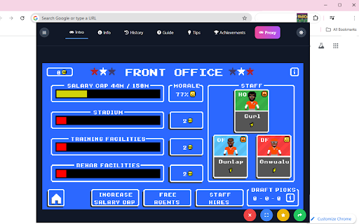 NFL Retro Bowl 25 Unblocked  from Chrome web store to be run with OffiDocs Chromium online