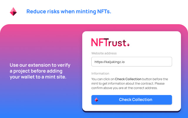 NFTrust  from Chrome web store to be run with OffiDocs Chromium online