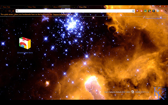 Галактична туманність NGC 3603 із веб-магазину Chrome буде працювати за допомогою OffiDocs Chromium онлайн