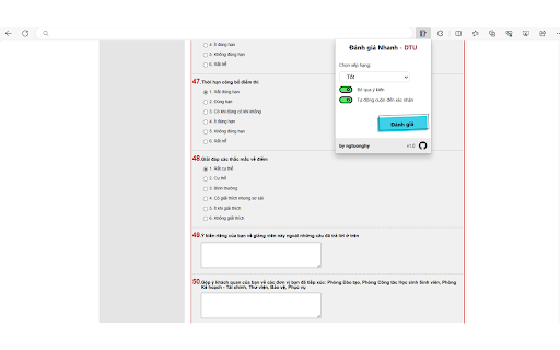 Đánh giá nhanh DTU  from Chrome web store to be run with OffiDocs Chromium online