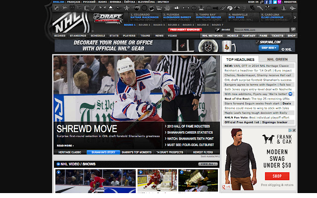 Nhl.com Drunkifier  from Chrome web store to be run with OffiDocs Chromium online
