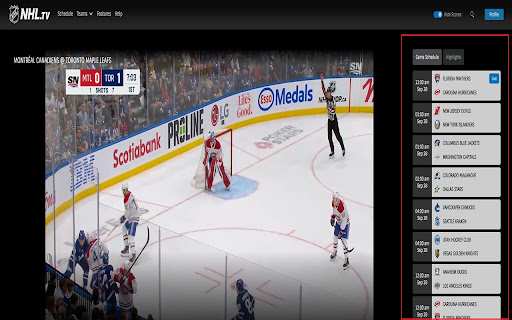 NHL.TV Spoiler Blocker  from Chrome web store to be run with OffiDocs Chromium online