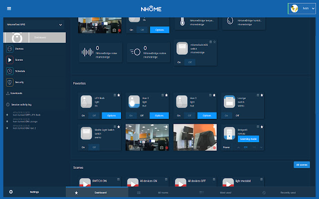 NHome extension  from Chrome web store to be run with OffiDocs Chromium online