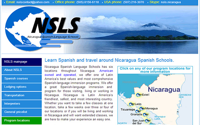 Nicaragua Spanish Language Schools  from Chrome web store to be run with OffiDocs Chromium online