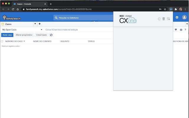 NiceIC CXone Salesforce Extension  from Chrome web store to be run with OffiDocs Chromium online