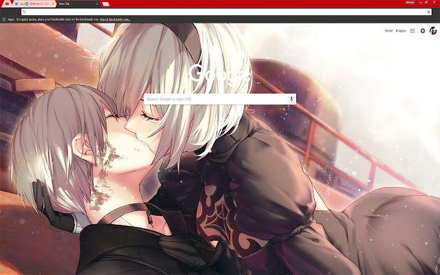 NieR: Automata | 2B is kissing with a Guy #2  from Chrome web store to be run with OffiDocs Chromium online