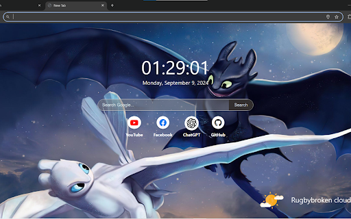 Night Fury Wallpaper  from Chrome web store to be run with OffiDocs Chromium online