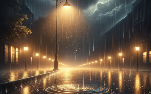 Night in the rain  from Chrome web store to be run with OffiDocs Chromium online