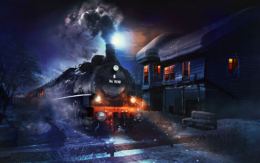 Night Train by the Old Station  from Chrome web store to be run with OffiDocs Chromium online