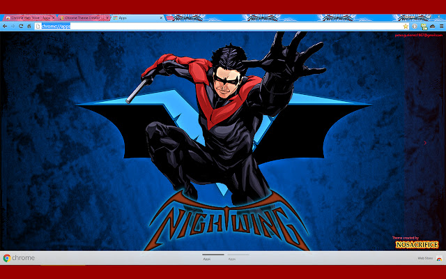 Nightwing in Red 1900px  from Chrome web store to be run with OffiDocs Chromium online