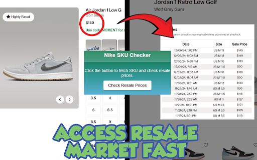 Nike SKU Checker  from Chrome web store to be run with OffiDocs Chromium online