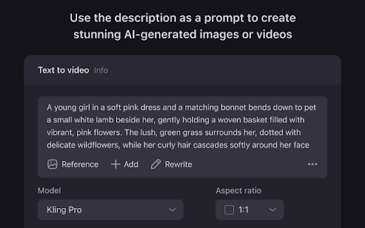 Nim Describe Any Image  from Chrome web store to be run with OffiDocs Chromium online