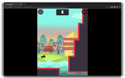 Ninja Action 2 HTML5 Game  from Chrome web store to be run with OffiDocs Chromium online