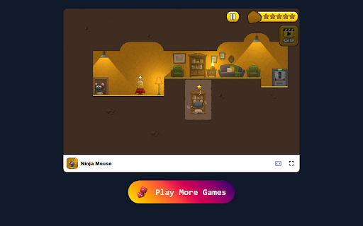 Ninja Mouse Game Sneak, Slice, and Conquer as a Fearless Mouse Warrior!  from Chrome web store to be run with OffiDocs Chromium online