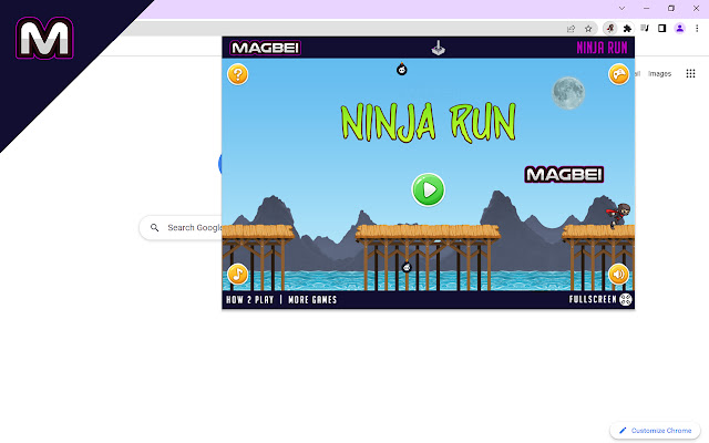 Ninja Run Game Runs Offline  from Chrome web store to be run with OffiDocs Chromium online