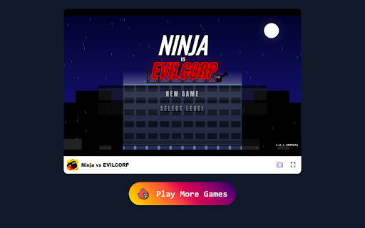 Ninja vs EVILCORP Game Unleash Stealth and Strategy in Cyberpunk Battles!  from Chrome web store to be run with OffiDocs Chromium online