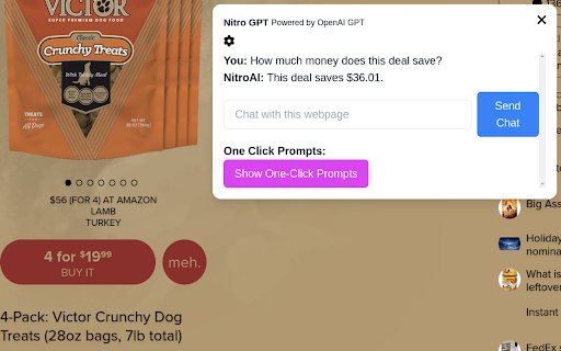 Nitro GPT  from Chrome web store to be run with OffiDocs Chromium online