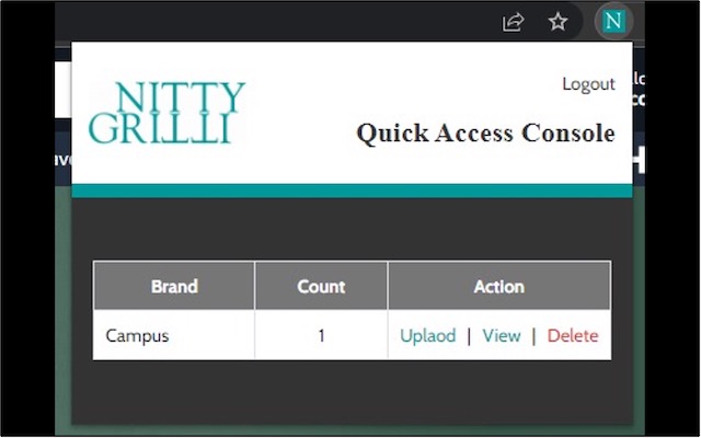 NittyGritti  from Chrome web store to be run with OffiDocs Chromium online