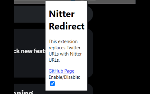 NiTwitter  from Chrome web store to be run with OffiDocs Chromium online