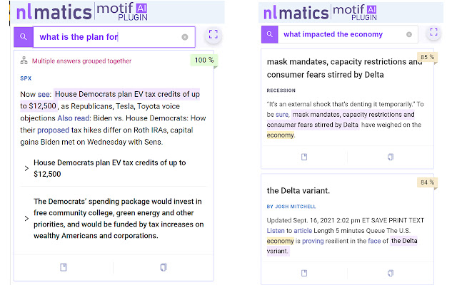 NLMatics Motif Plugin  from Chrome web store to be run with OffiDocs Chromium online