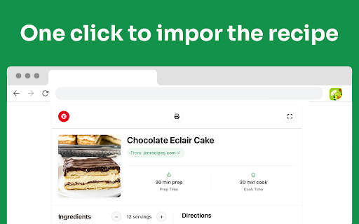 No Ads Recipe Import Just The Recipe  from Chrome web store to be run with OffiDocs Chromium online