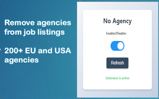No Agency  from Chrome web store to be run with OffiDocs Chromium online
