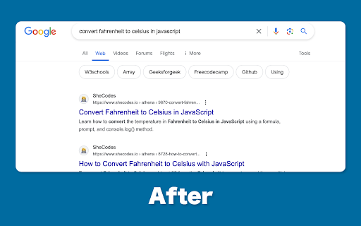 No AI Google Search  from Chrome web store to be run with OffiDocs Chromium online