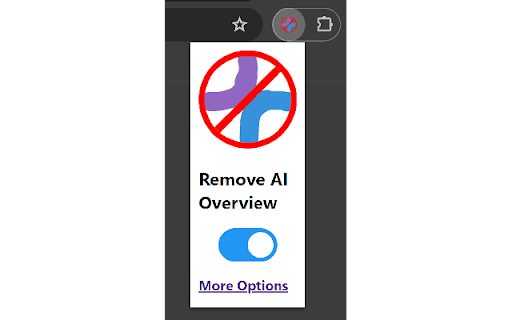 No AI Overview Block Thingy  from Chrome web store to be run with OffiDocs Chromium online