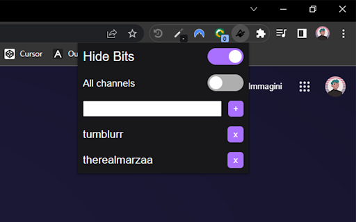 No Bits  from Chrome web store to be run with OffiDocs Chromium online