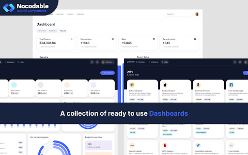 Nocodable Components Library for Bubble.io  from Chrome web store to be run with OffiDocs Chromium online