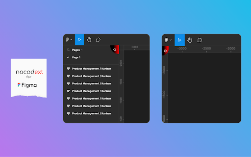 Nocodext for Figma  from Chrome web store to be run with OffiDocs Chromium online