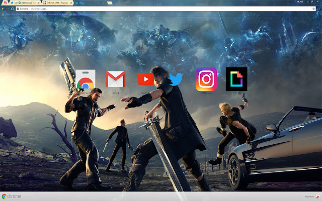 Noctis Lucis and Brothers | Final Fantasy XV  from Chrome web store to be run with OffiDocs Chromium online