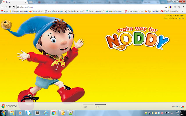 Noddy Theme  from Chrome web store to be run with OffiDocs Chromium online