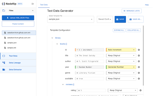 Nodeflip XML  JSON Viewer  from Chrome web store to be run with OffiDocs Chromium online