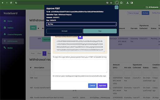 NodeGuard Companion  from Chrome web store to be run with OffiDocs Chromium online