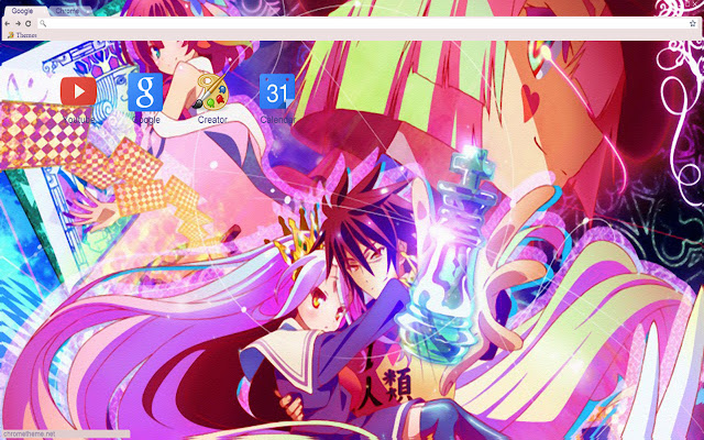 El tema No Game No life Sora Shiro 1680x1050 de Chrome web store se ejecutará con OffiDocs Chromium en línea