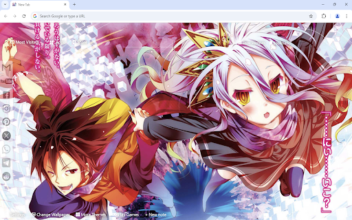 No Game No Life Wallpaper  from Chrome web store to be run with OffiDocs Chromium online
